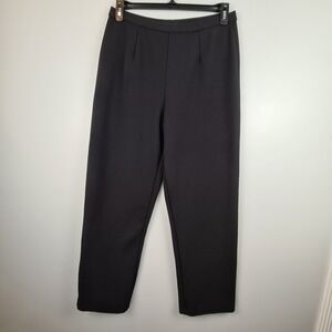 Units Women's Black Dress Pants Large Pull On Straight Leg High Rise Workwear
